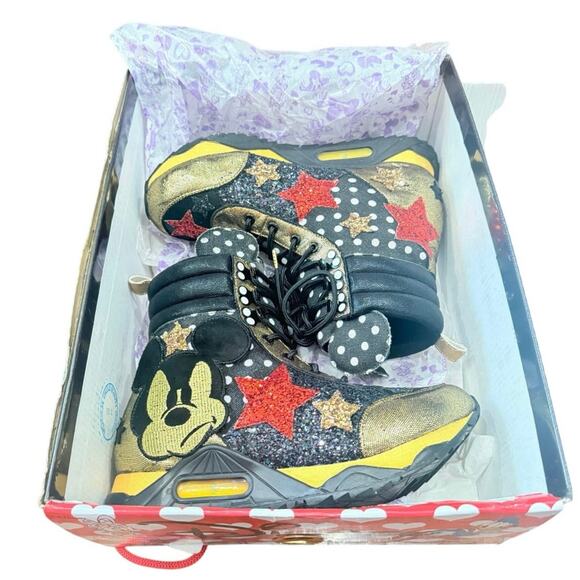 Rare Irregular Choice Disney Gosh Mickey Mouse Light Up Sneakers 7.5 w/ box VGUC - Picture 13 of 16